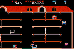 Famicom Mini 08 – Mappy (Japan) (En) [JP] gba 2004 Game Image