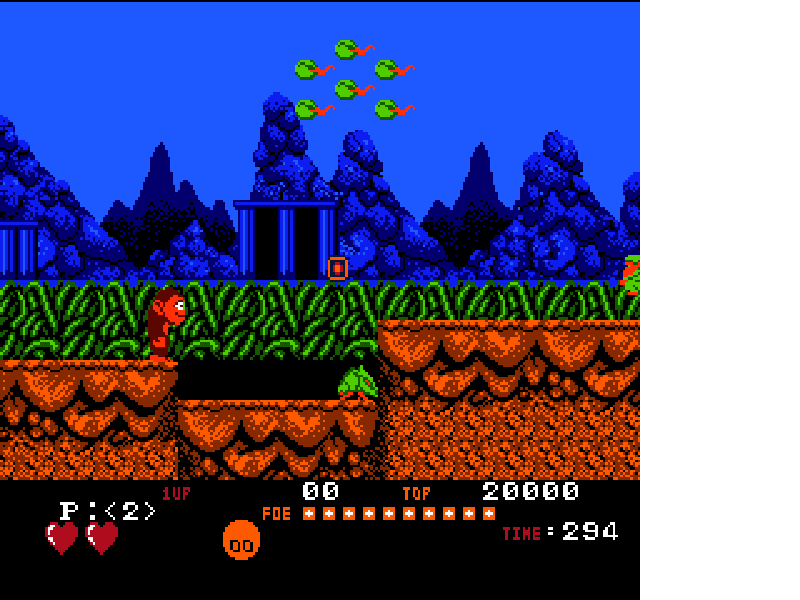 Toki [US] nes 1991 Game Image