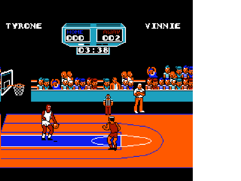 Arch Rivals : A Basketbrawl! [US] nes 1990 Game Image