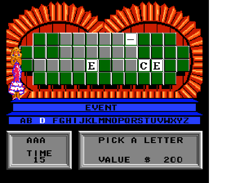 Wheel of Fortune : Featuring Vanna White [US] nes 1992 Game Image