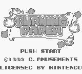 Burning Paper (Japan) [JP] Thumbnail