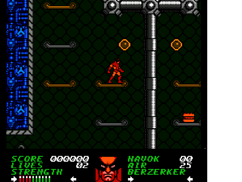 Wolverine [US] nes 1991 Game Image