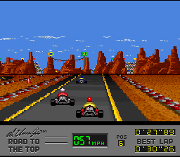 Al Unser Jr.’s Road to the Top [US] snes 1994 Game Image