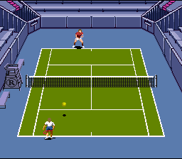 Andre Agassi Tennis [US] snes 1993 Game Image