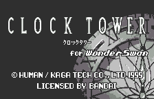 Clock Tower for WonderSwan (Japan) (Rev 1) [JP] Thumbnail