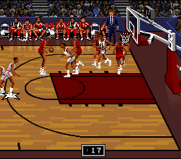 Bulls vs Blazers and the NBA Playoffs [US] snes 1992 Game Image