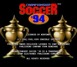 Championship Soccer '94 [US] Thumbnail