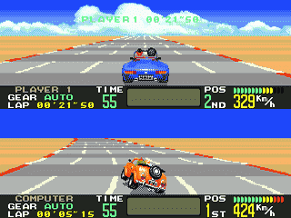 OutRunners (Japan) [JP] segaMD 1994 Game Image