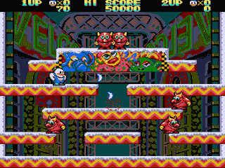 Snow Bros. – Nick & Tom (Japan) [JP] segaMD 1991 Game Image