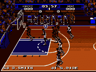 Tecmo Super NBA Basketball (Japan) [JP] segaMD 1994 Game Image