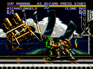Teenage Mutant Ninja Turtles – Tournament Fighters (Japan) (En) [JP] segaMD 1993 Game Image