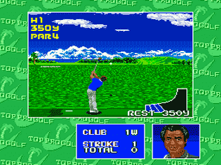 Top Pro Golf (Japan) [JP] segaMD 1992 Game Image