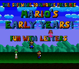 Mario's Early Years : Fun with Letters [US] Thumbnail