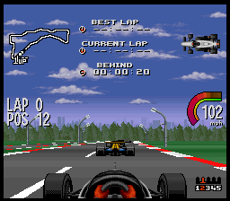 Newman Haas IndyCar featuring Nigel Mansell [US] snes 1994 Game Image