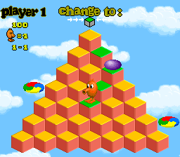 Q*bert 3 [US] snes 1992 Game Image