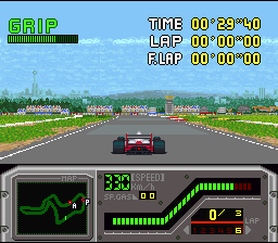 Redline F-1 Racer [US] snes 1993 Game Image