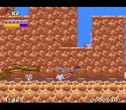 Road Runner’s Death Valley Rally [US] snes 1992 Game Image