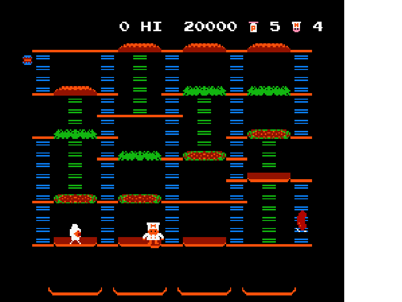 BurgerTime [US] nes 1987 Game Image