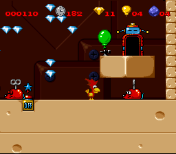 Super Alfred Chicken [US] snes 1994 Game Image