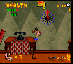 The Ren & Stimpy Show : Veediots! [US] snes 1993 Game Image