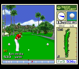 True Golf Classics : Waialae Country Club [US] snes 1991 Game Image