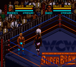 WCW Super Brawl Wrestling [US] snes 1994 Game Image