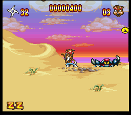 Zero the Kamikaze Squirrel [US] snes 1994 Game Image