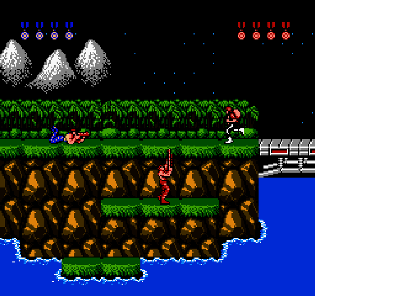 Contra [US] nes 1988 Game Image