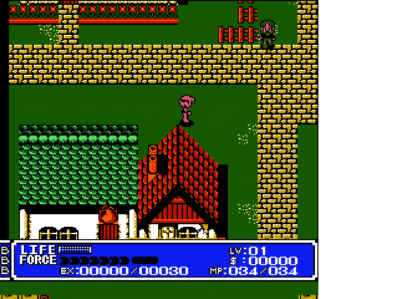 Crystalis [US] nes 1990 Game Image