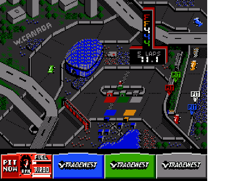 Danny Sullivan’s Indy Heat [US] nes 1992 Game Image